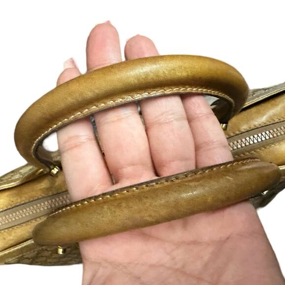 Celine Paris Tan Macadam Boston Handle Bag - Picture 8 of 16